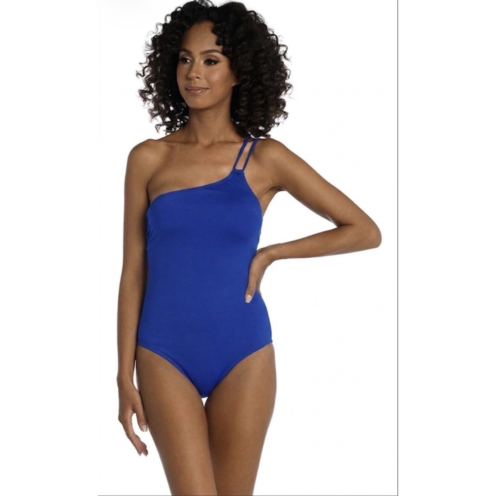 La Blanca Women's One Piece Swimsuit Shoulder Tummy Control Bathing Suit Size 4